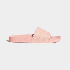 Pink Adidas Slides